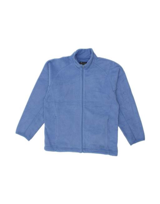 Vintage Champion Fleece Jacket UK 40 Large In Blue