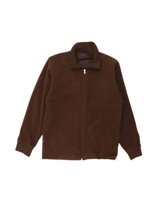 Vintage Champion Fleece Jumper UK 38 Medium In Brown