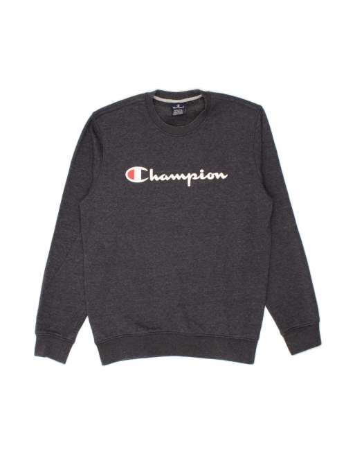 Vintage Champion Graphic Sweatshirt Jumper Medium In Grey