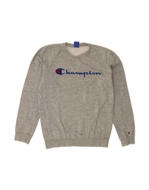 Vintage Champion Graphic Sweatshirt Jumper Medium In Grey