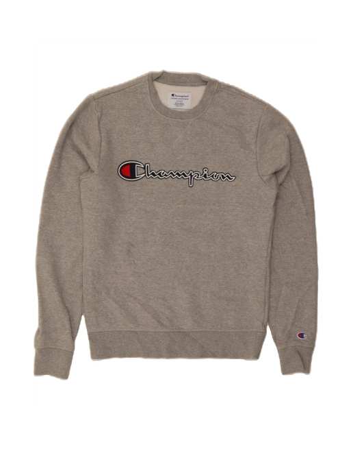 Vintage Champion Graphic Sweatshirt Jumper Small In Grey