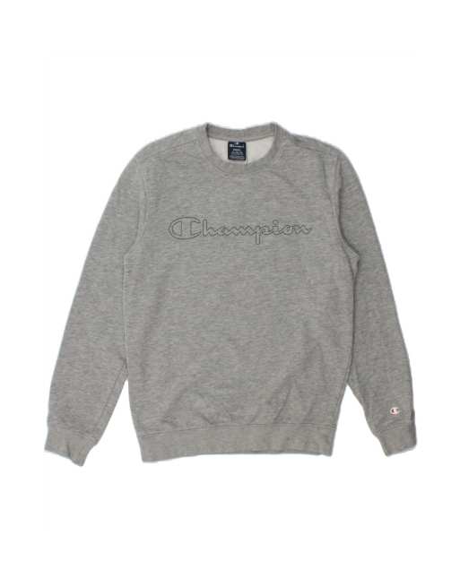 Vintage Champion Graphic Sweatshirt Jumper Small In Grey