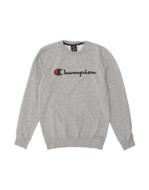 Vintage Champion Graphic Sweatshirt Jumper Small In Grey
