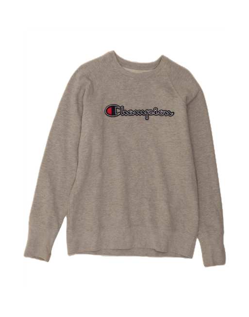 Vintage Champion Graphic Sweatshirt Jumper Small In Grey