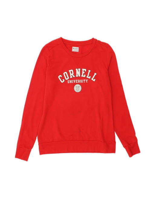 Vintage Champion Graphic Sweatshirt Jumper UK 16 Large In Red