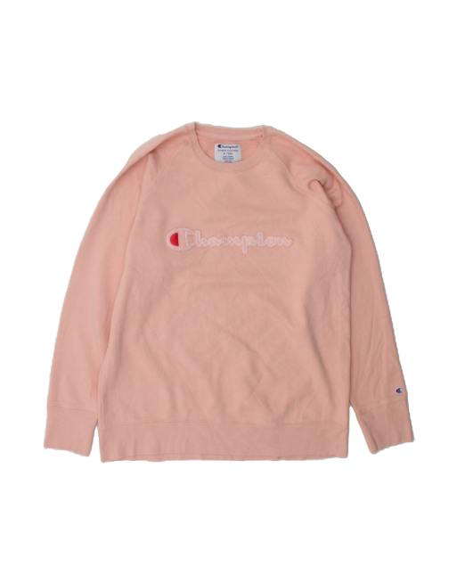Vintage Champion Graphic Sweatshirt Jumper XL In Pink