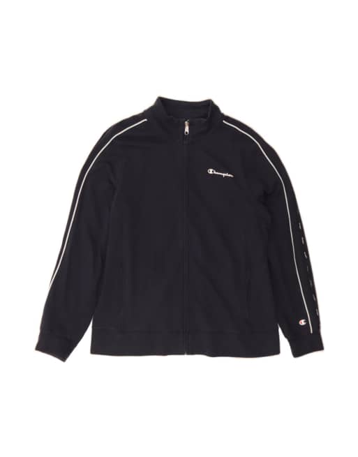 Vintage Champion Graphic Tracksuit Top Jacket UK 20 2XL In Blue