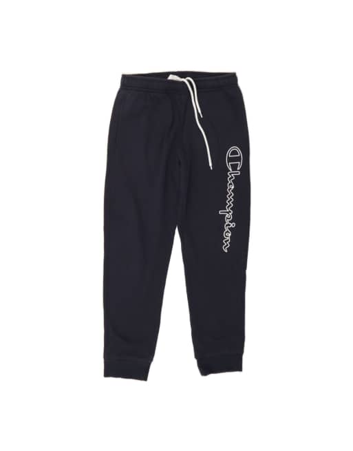 Vintage Champion Graphic Tracksuit Trousers Joggers Medium In Blue
