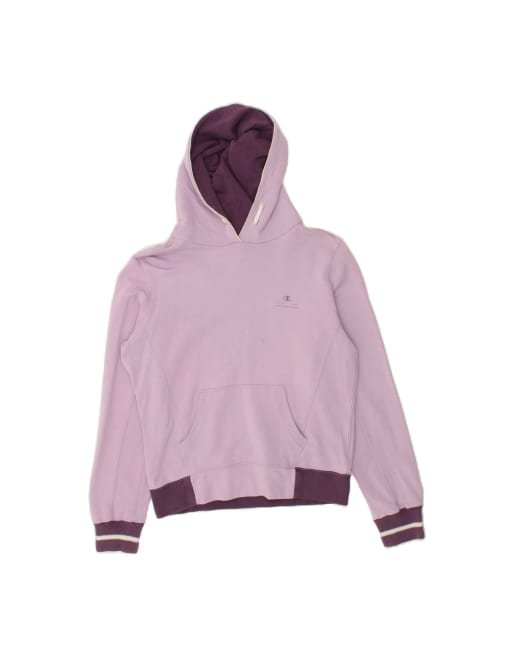 Vintage Champion Heritage Classics Hoodie Jumper UK 14 Medium In Purple