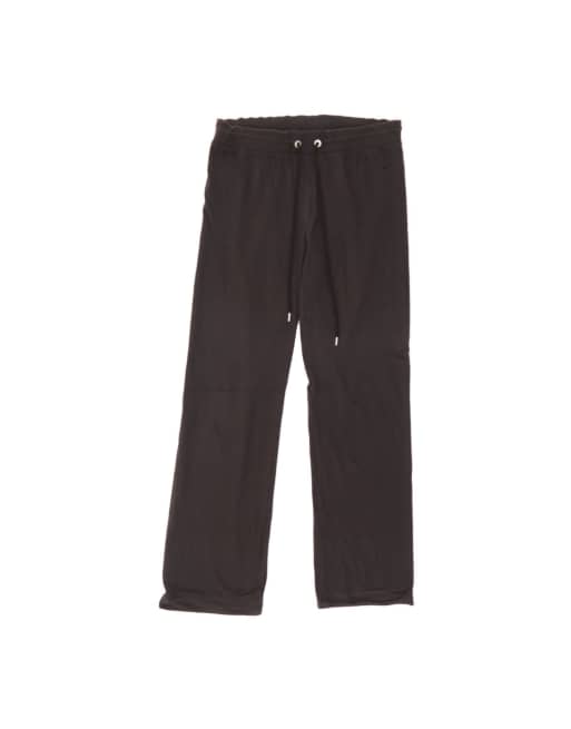 Vintage Champion Heritage Fit Tracksuit Trousers UK 16 Large In Black