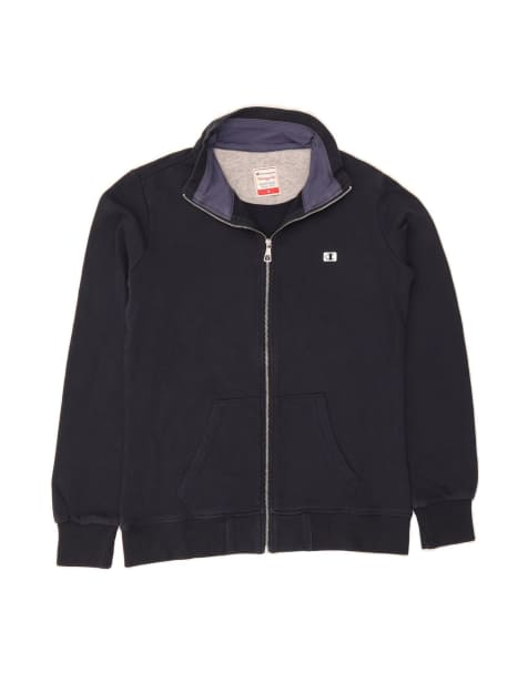 Vintage Champion Herritage Fit Tracksuit Top UK 12 Medium In Blue - view 1