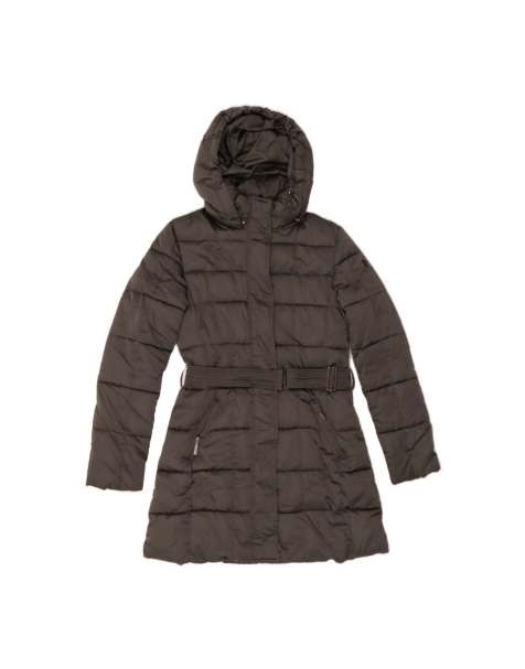 Vintage Champion Hooded Padded Coat UK 10 Small In Grey - view 1