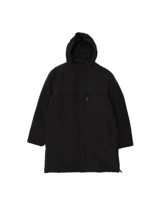 Vintage Champion Hooded Padded Coat UK 40 Large In Blue