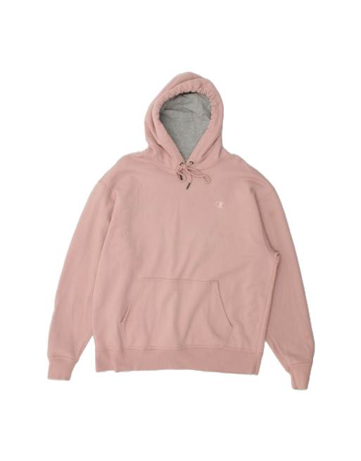 Vintage Champion Hoodie Jumper Large In Pink