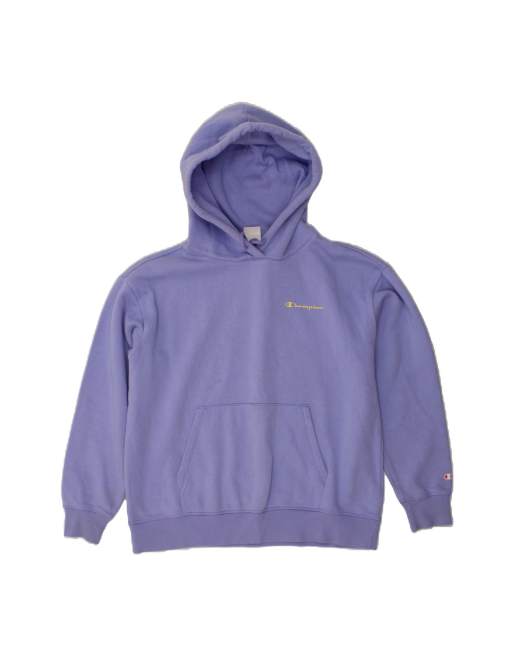 Vintage Champion Hoodie Jumper Large In Purple
