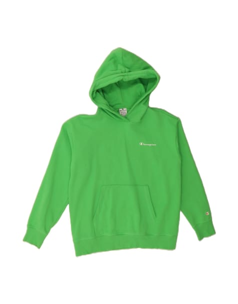 Vintage Champion Hoodie Jumper Medium In Green - view 1