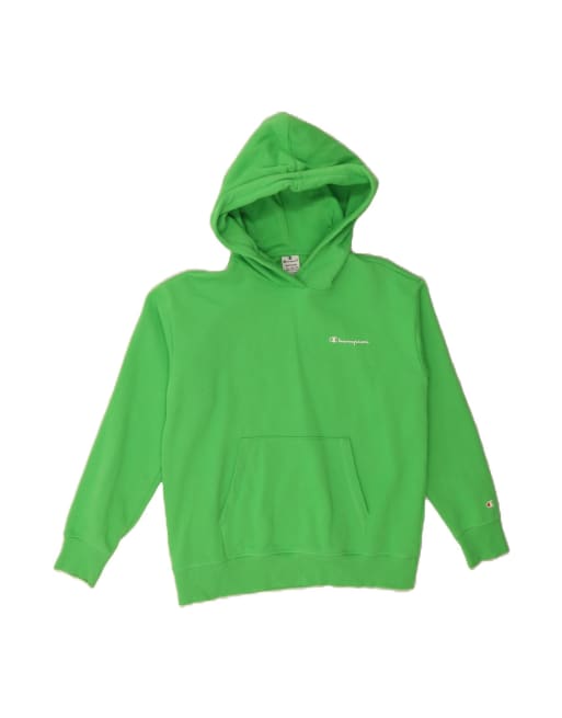 Vintage Champion Hoodie Jumper Medium In Green