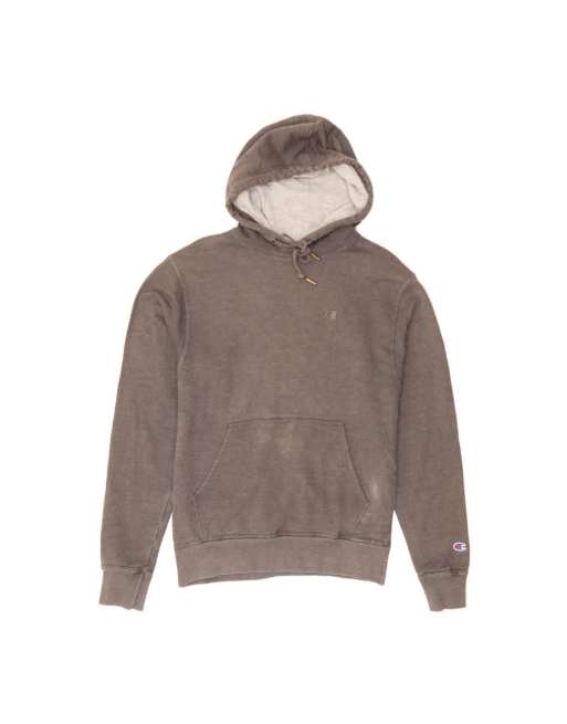 Vintage Champion Hoodie Jumper Small In Grey
