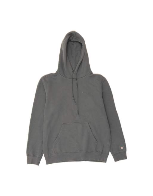 Vintage Champion Hoodie Jumper UK 14 Medium In Grey