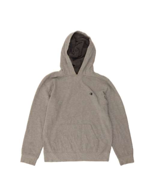 Vintage Champion Hoodie Jumper UK 18 XL In Grey