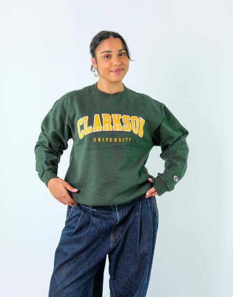 Vintage Champion L Sweatshirt Dark Green - view 1