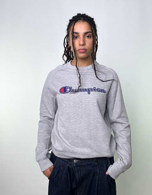 Vintage Champion L Sweatshirt Grey
