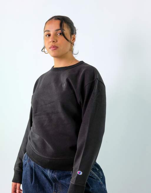Vintage Champion M Sweatshirt Jacket Black