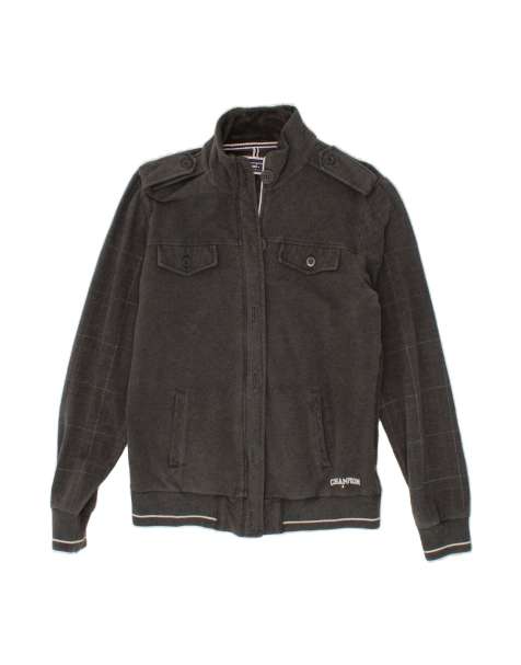 Vintage Champion Military Bomber Jacket UK 16 Large In Grey Geometric - view 1