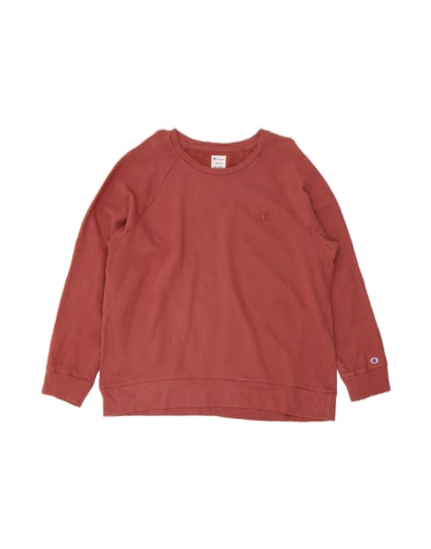 Vintage Champion Oversized Sweatshirt Jumper UK 20 2XL In Maroon - view 1