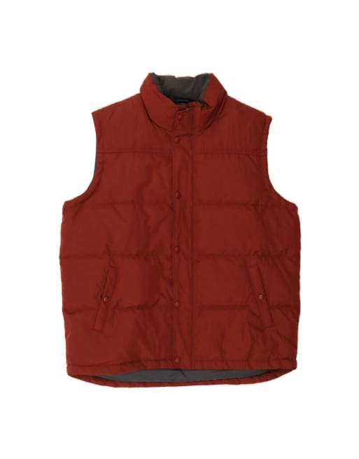 Vintage Champion Padded Gilet UK 42 XL In Red