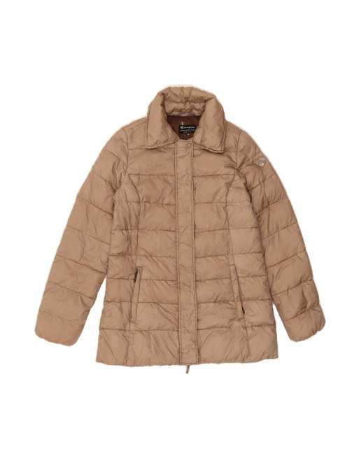 Vintage Champion Padded Jacket It 40 Small In Beige