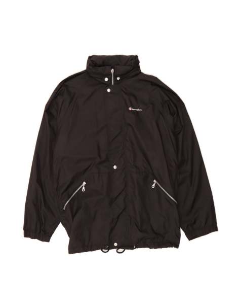 Vintage Champion Rain Jacket UK 40 Large In Black - view 1