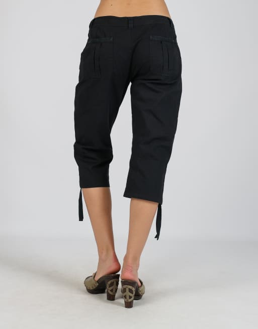 Vintage Champion S capri trouser in black, 4 of 4