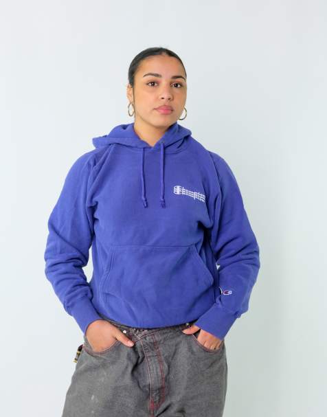 Vintage Champion S Hoodie Blue - view 1