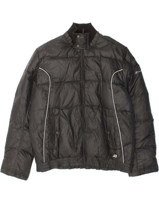 Vintage Champion Size 2XL Padded Jacket in Black