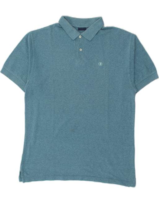 Vintage Champion Size 2XL Polo Shirt in Blue
