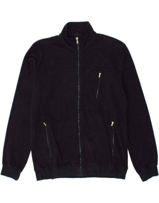 Vintage Champion Size 2XL Tracksuit Top Jacket in Navy Blue