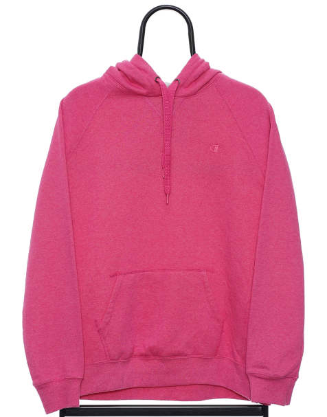 Vintage Champion size L hoodie in pink - view 1