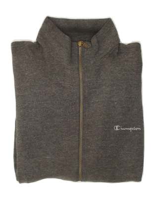 Vintage Champion Size L Tracksuit Top Jacket in Grey