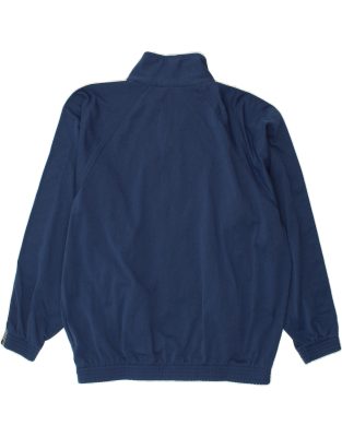 Vintage Champion Size L Tracksuit Top Jacket in Navy Blue