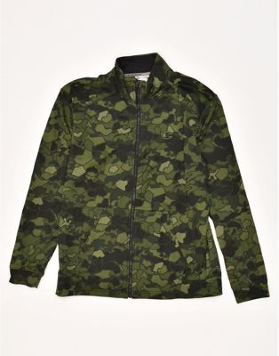 Vintage Champion Size M Camouflage Tracksuit Top Jacket in Green - ASOS Price Checker