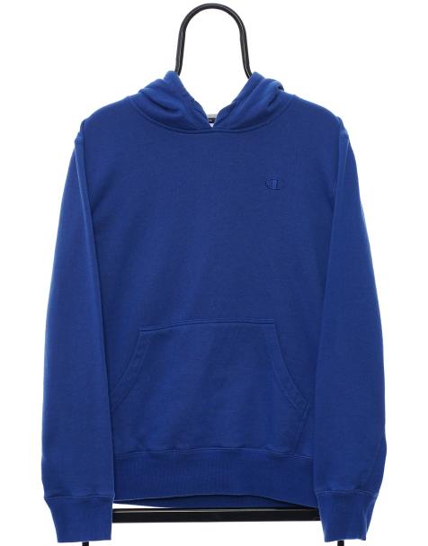 Vintage Champion size M hoodie in blue - view 1