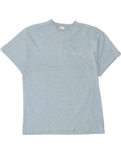 Vintage Champion Size M T-Shirt Top in Blue