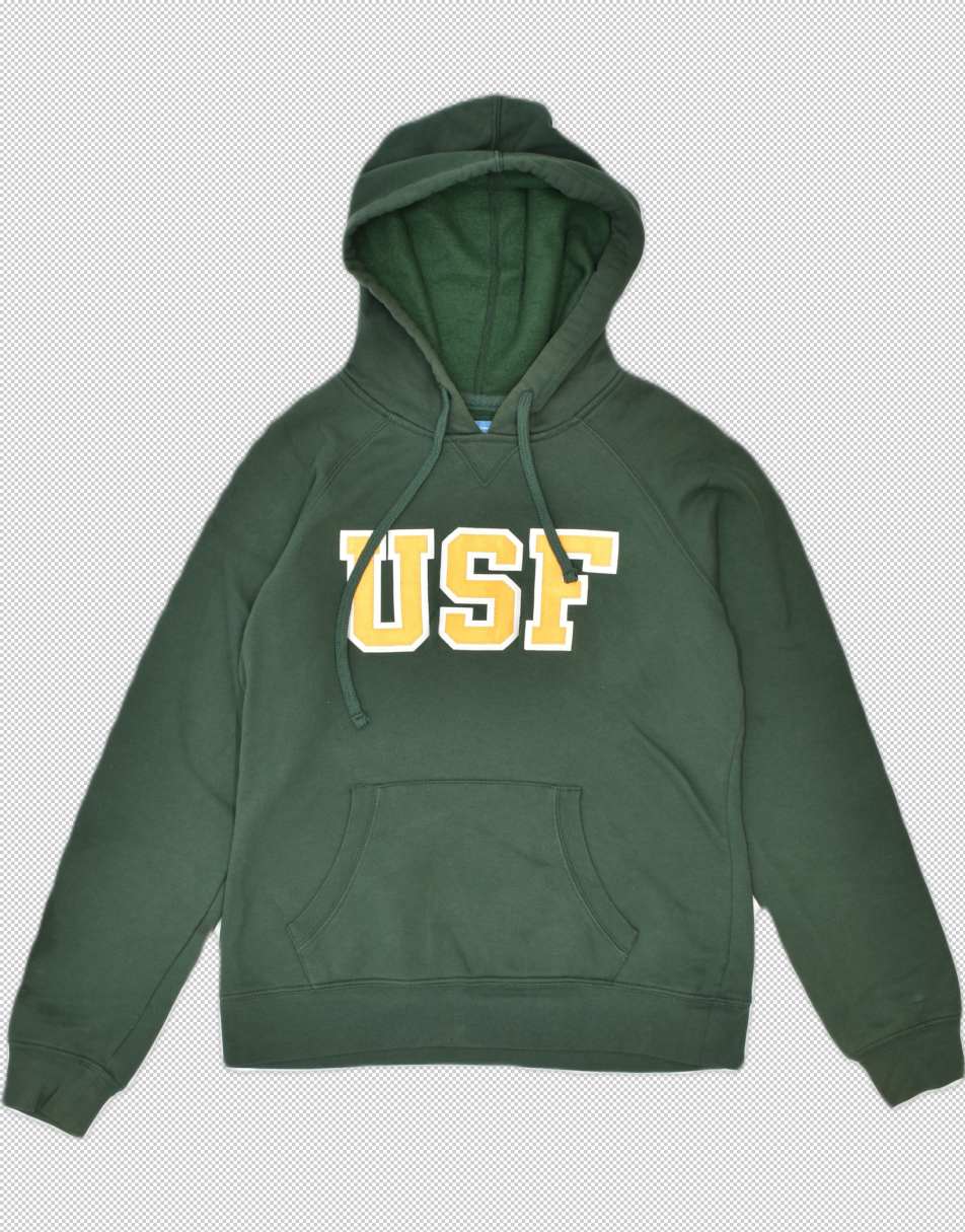 Vintage Champion Size M usf graphic hoodie jumper in green