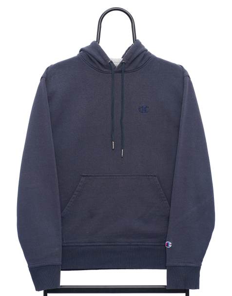 Vintage Champion size S hoodie in navy - view 1