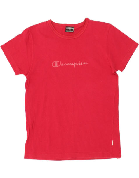 Vintage Champion Size XL Graphic T-Shirt Top in Red - view 1
