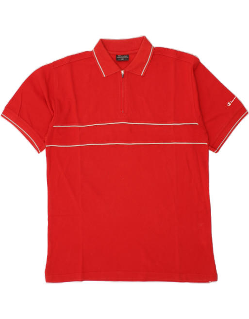 Vintage Champion Size XL Polo Shirt in Red