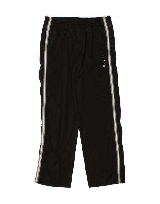 Vintage Champion Size XL Tracksuit Trousers in Black