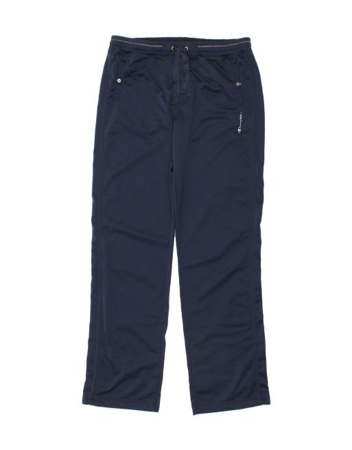 Vintage Champion Size XL Tracksuit Trousers in Navy Blue