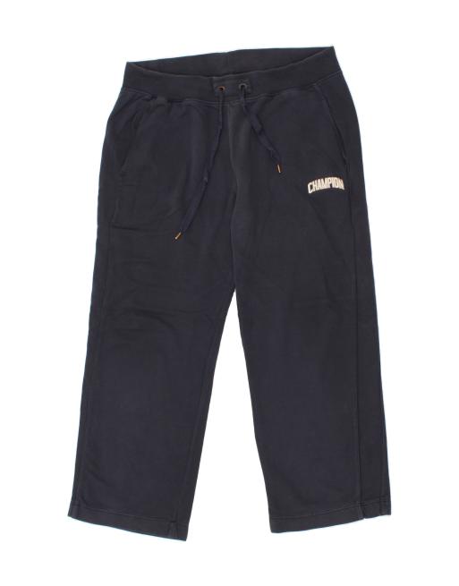 Vintage Champion Size XL Tracksuit Trousers in Navy Blue